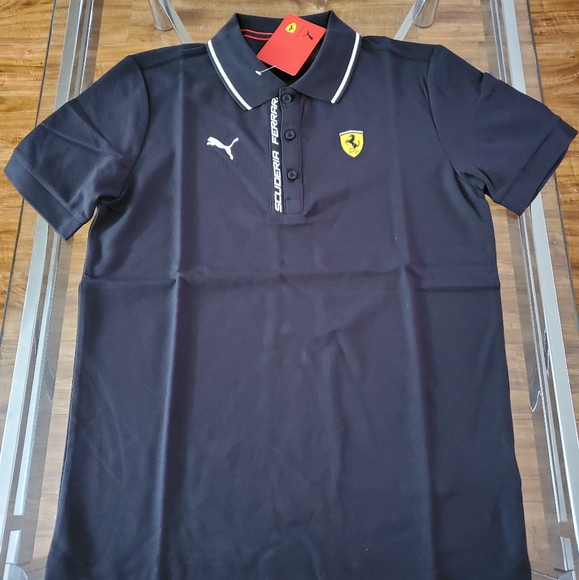 puma ferrari t shirt blue